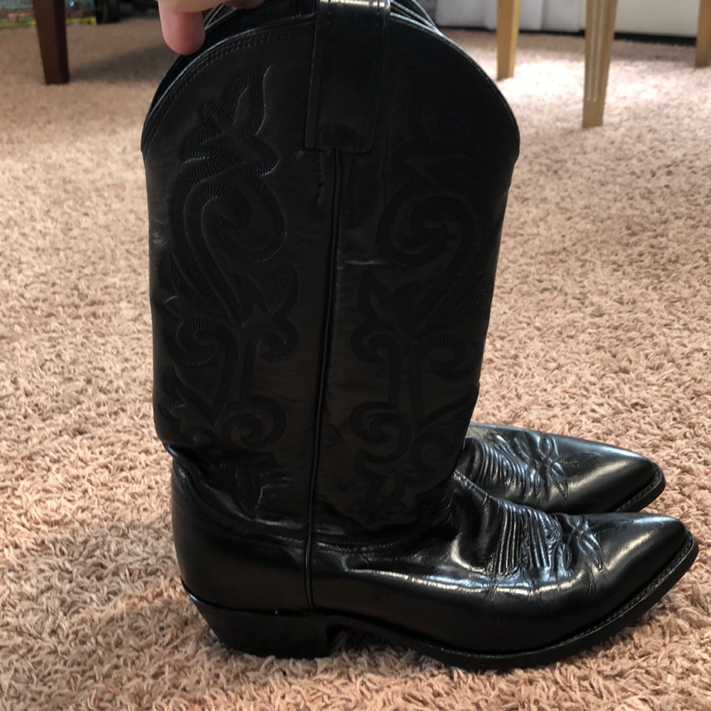 Black Justin Cowboy boots size 8D